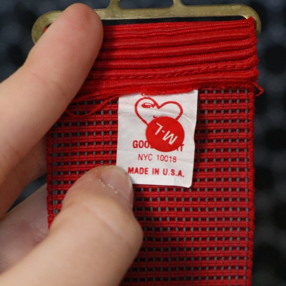 Goodheart Red 1980s Vintage Elastic Shell Belt - Picture 5 of 5